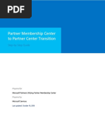 Partner Membership Center To Partner Center Transition