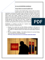 2015-16 Accounting Scandals Wells Fargo Fake Accounts Scandal Case