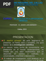 4.- Met. de La Inv. 2018
