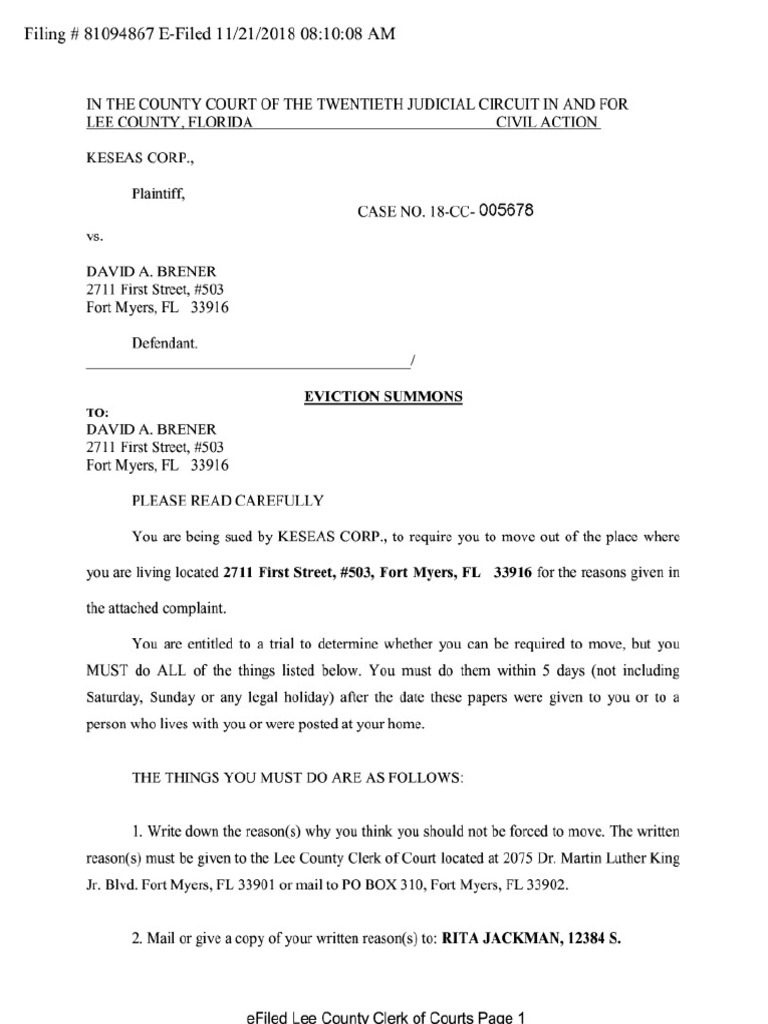 Eviction Notice PDF