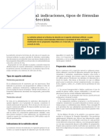 Nutrición enteral: tipos de fórmulas y criterios de selección