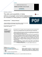 MEFS Journal Study Finds Saline Infusion Sonography Safer for Evaluating Fallopian Tube Patency