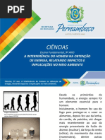 A Interferência Do Homem Na Obtenção de Energia, Relatando Impactos e Implicações No Meio Ambiente