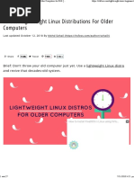 10 Best Lightweight Linux Distributions For Older Computers in 2018 (With System Requirements) - It's FOSS