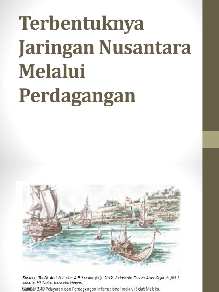 Terbentuknya Jaringan Nusantara Melalui Perdagangan