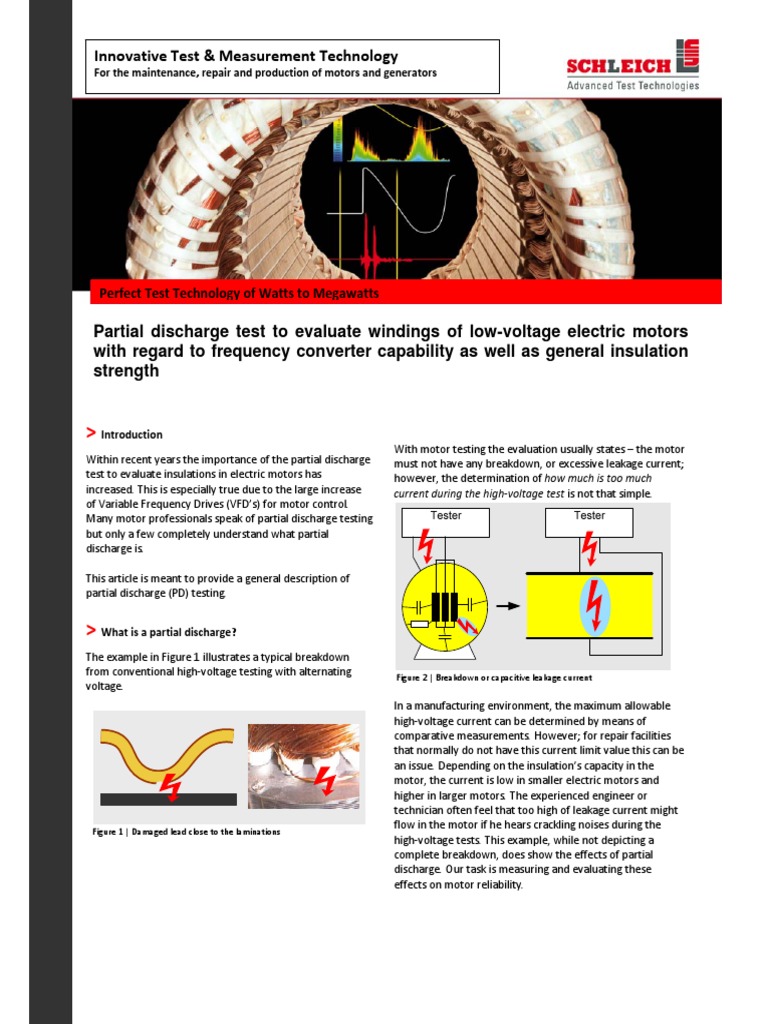 Partial Discharge Testing: Evaluating Insulation Strength in Electric ...