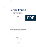 Secure Coding Best Practices - Draft 0.1