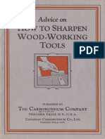 Carborundum Advice On How To Sharpen Wood-Working Tools