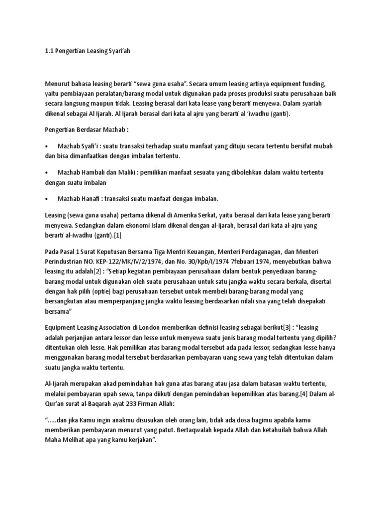 Leasing Syari Ah Materi Doc