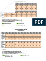 Semester I Time Table