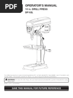 Operator'S Manual: 10 In. Drill Press