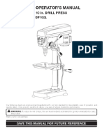 Operator'S Manual: 10 In. Drill Press