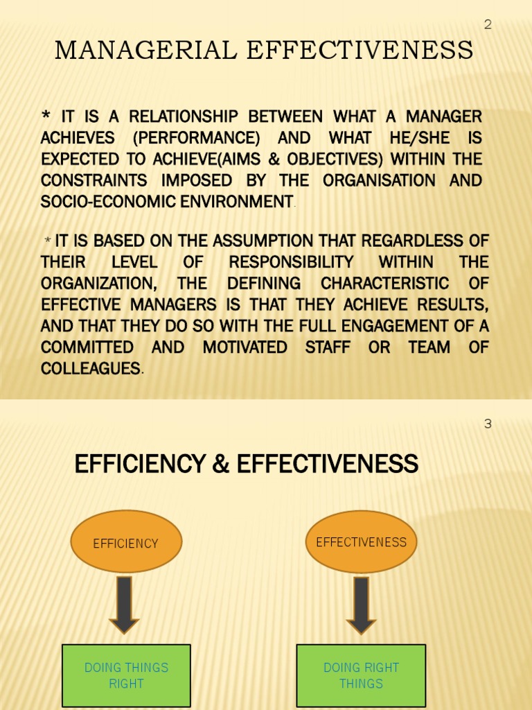 EFFECTIVENESS DEFINITION IN MANAGEMENT intelligence overview