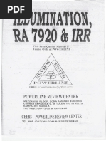 Illumination, RA 7920 and IRR PDF