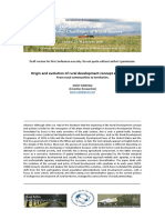 Origin and evolution of rural development concept and policies