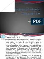 Term Structure of Interest Rate and YTM