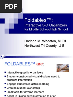 Foldables™ Intro MS-HS