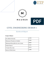 Civil Engineering Design 1: Earthwork Report