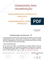 Transformador para instrumentos