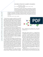 A Model For Flexural Phonon Dispersion in Graphite and Graphene