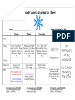 4 4 Grade Week at A Glance Sheet Grade Week at A Glance Sheet