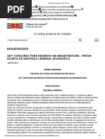 Provas Prática de Sentença Criminal