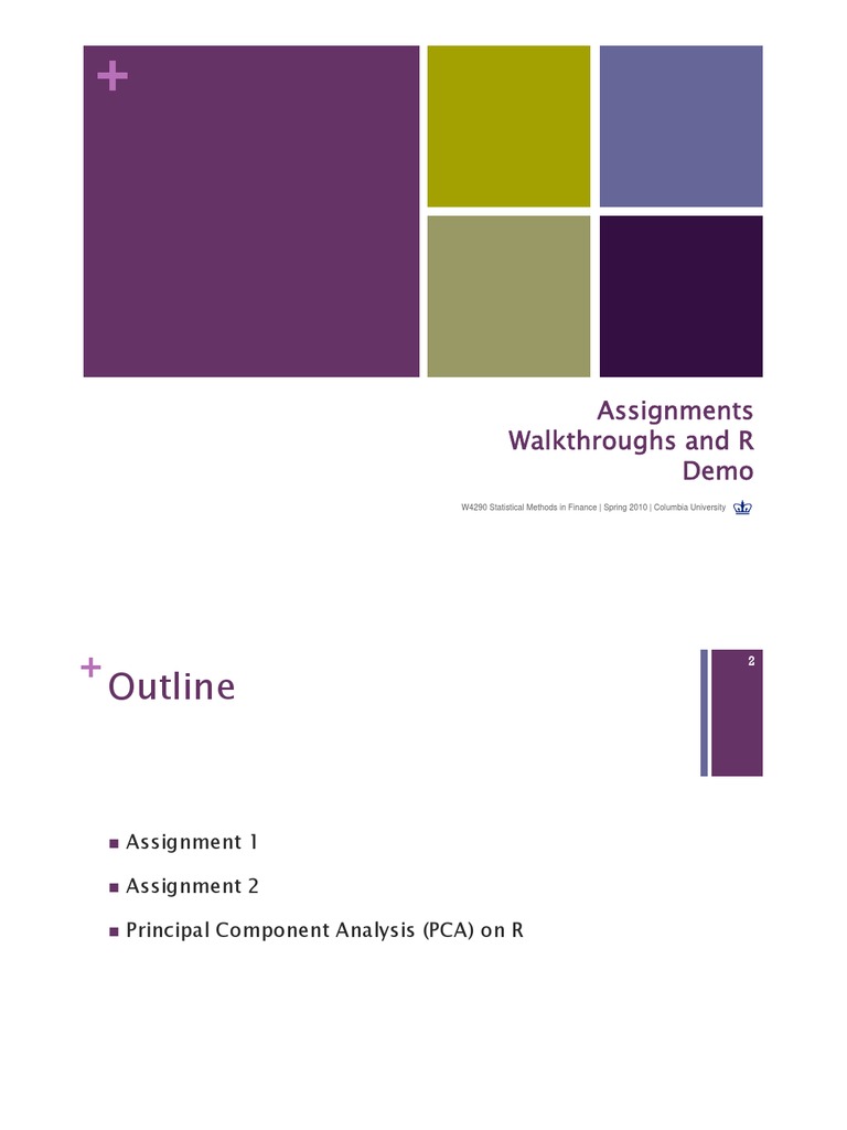 Finance Stats with R & MATLAB | PDF | Principal Component Analysis ...