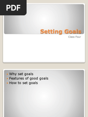 Setting Goals