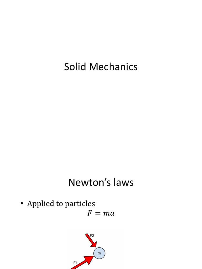 Solid Mechanics and Continuum Mechanics Concepts | PDF | Basis (Linear ...