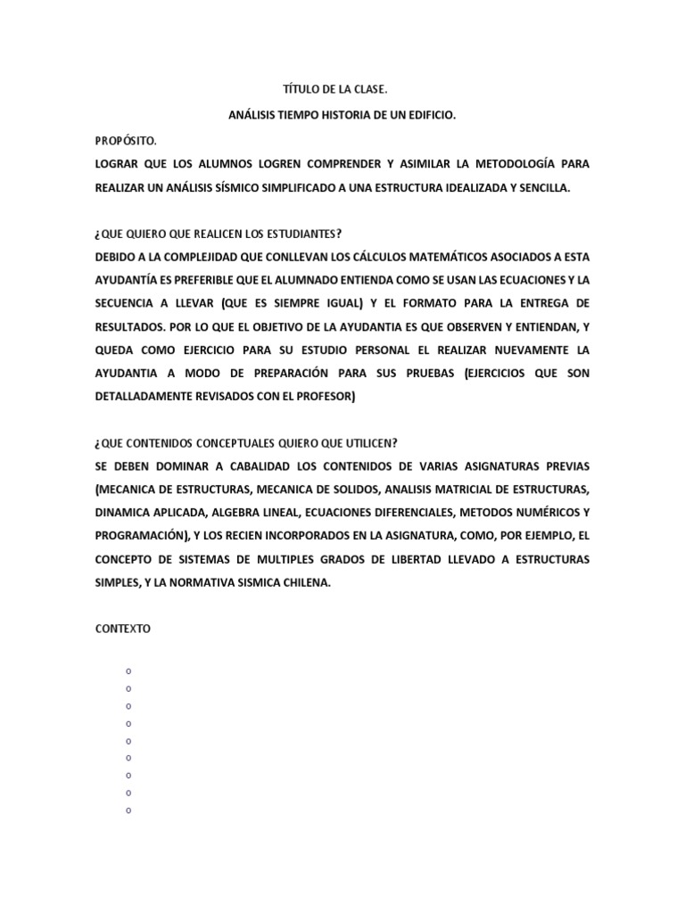 Título de La Clase | PDF