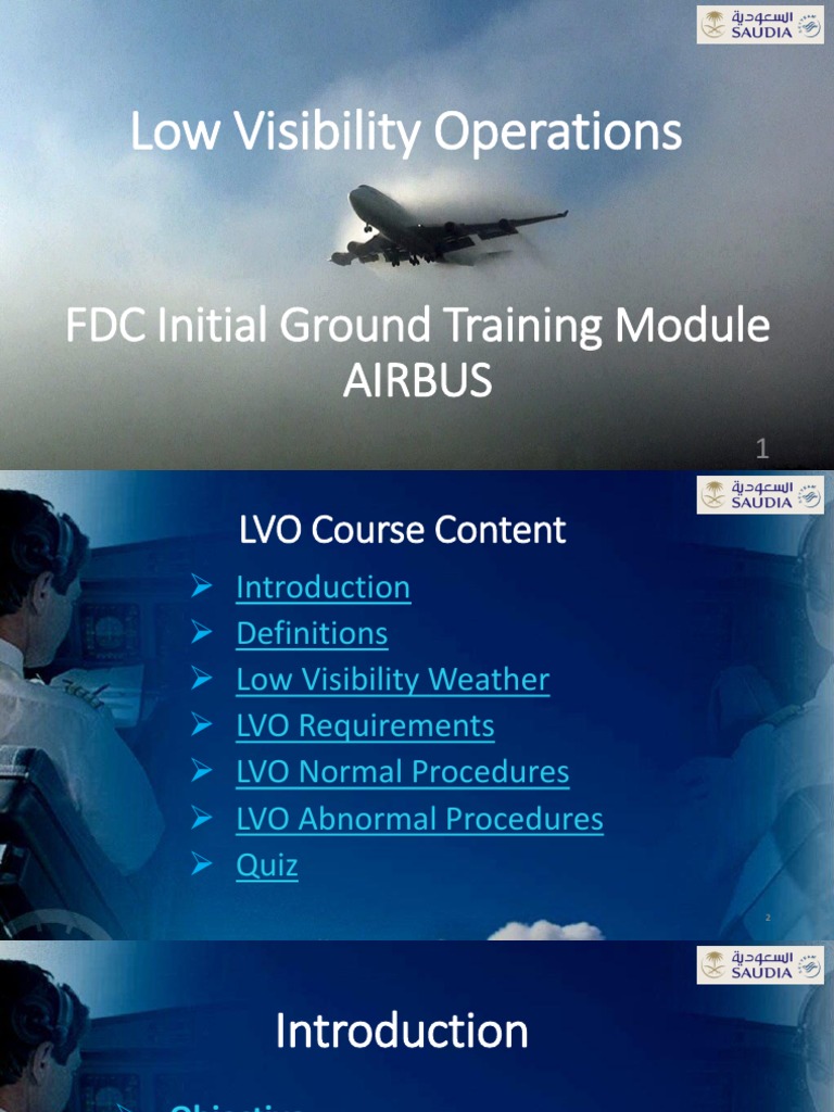 Low Visibility Operations Training Guide | PDF | Fog | Aerospace ...