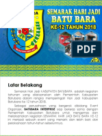Presentasi HUT Kabupaten Batu Bara Ke-12 Tahun 2018
