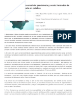 Responsabilidad Concursal Del Presidente y Socio Fundador PDF