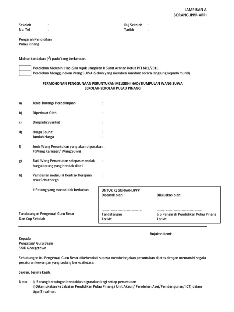 Borang Jpp-Appi | PDF