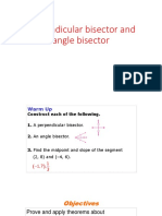 Perpendicular Bisector and Angle Bisector