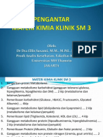 Materi Kimia Klinik SM 3 +pengantar Metabolisme PDF