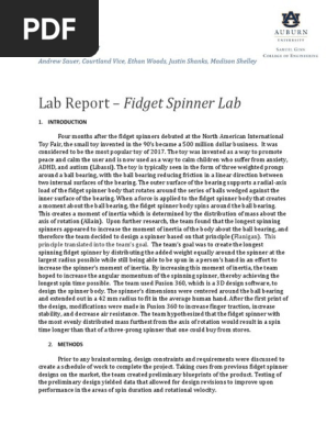 fidget spinner lab