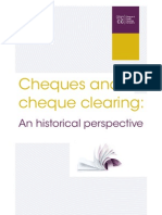 The History of Cheques and Cheque Clearing