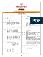 NSTSE Class 4 Solutions