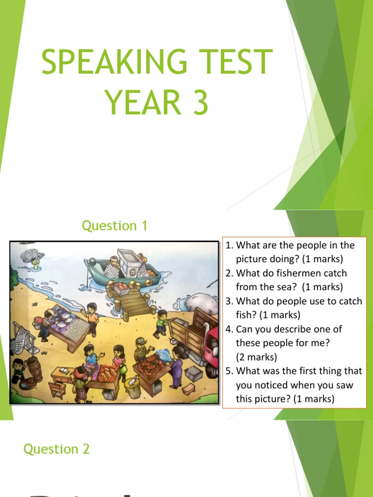 Year 3 English Speaking Test Guide | PDF | Language Arts & Discipline