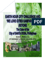 Earth Hour City Challenge and We Love Cities Campaign and Beyond