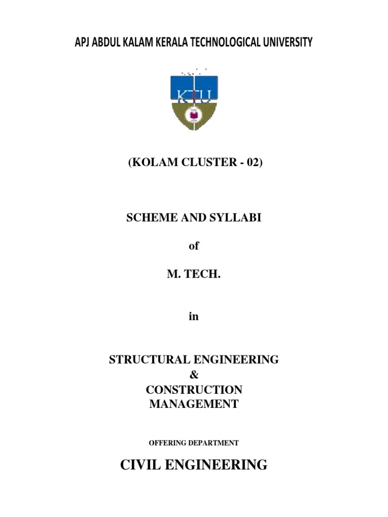 KTU Syllabus For M.Tech Civil SECM | PDF | Numerical Analysis | Beam ...