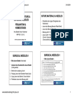 Biomaterial Suture Surgical Needles Penjahitan Homeostasis