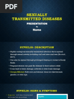 Sexually Transmitted Diseases: Presentation