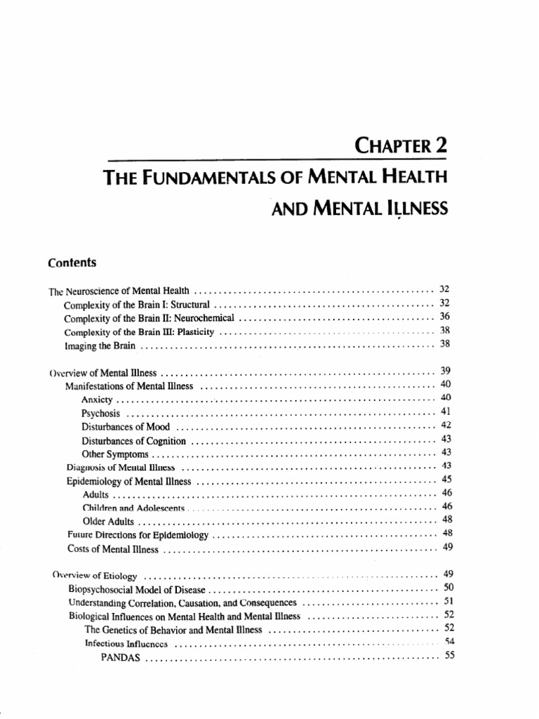 THE Mental Health Mental Illness .: Fundamentals of AND | PDF ...