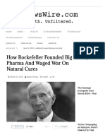 How Rockefeller Founded Big Pharma and Waged War on Natural Cures