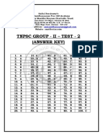 TNPSC Group - Ii - Test - 2 (Answer Key)