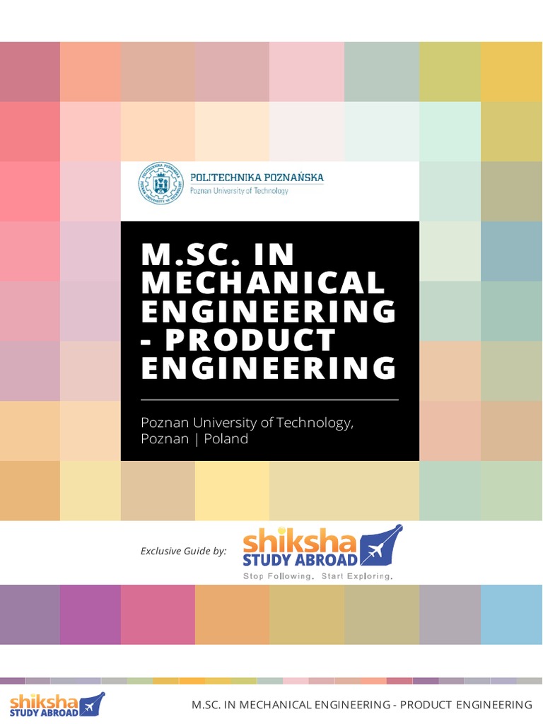 M.Sc. in Mechanical Engineering Guide | PDF | Master Of Science ...