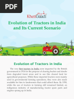 Evolution of Tractors in India and Its Current Scenario