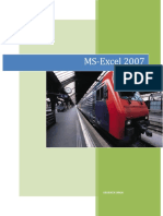 MS-Excel 2007 Functions and Formatting Guide